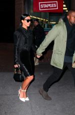 KIM KARDASHIAN and Kanye West Out in New York 0801