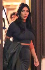 KIM KARDASHIAN Leaves a Sushi Restaurant in Encino