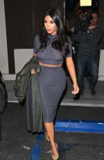 KIM KARDASHIAN Leaves a Sushi Restaurant in Encino