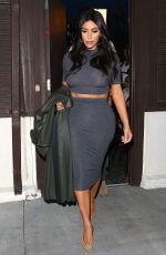 KIM KARDASHIAN Leaves a Sushi Restaurant in Encino