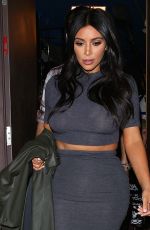 KIM KARDASHIAN Leaves a Sushi Restaurant in Encino