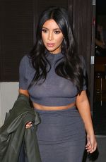 KIM KARDASHIAN Leaves a Sushi Restaurant in Encino