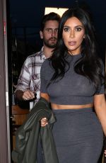 KIM KARDASHIAN Leaves a Sushi Restaurant in Encino