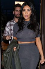 KIM KARDASHIAN Leaves a Sushi Restaurant in Encino