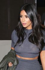 KIM KARDASHIAN Leaves a Sushi Restaurant in Encino