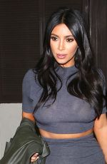 KIM KARDASHIAN Leaves a Sushi Restaurant in Encino