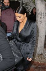 KIM KARDASHIAN Leeaes AOC Wine Bar and Restaurant in Los Angeles