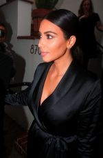 KIM KARDASHIAN Leeaes AOC Wine Bar and Restaurant in Los Angeles