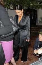 KIM KARDASHIAN Leeaes AOC Wine Bar and Restaurant in Los Angeles