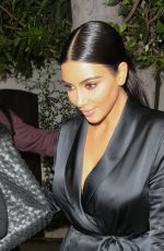 KIM KARDASHIAN Leeaes AOC Wine Bar and Restaurant in Los Angeles