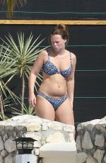 KIMBERLEY WALSH in Bikini at Pool in Caribbean 1501