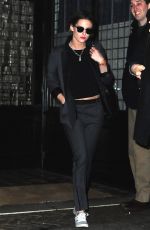 KRISTEN STEWART Arrives on the Jon Stewart Show in New York