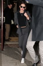 KRISTEN STEWART Arrives on the Jon Stewart Show in New York