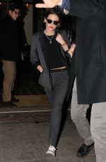KRISTEN STEWART Arrives on the Jon Stewart Show in New York