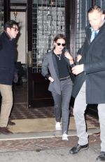 KRISTEN STEWART Arrives on the Jon Stewart Show in New York