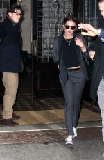 KRISTEN STEWART Arrives on the Jon Stewart Show in New York