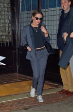 KRISTEN STEWART Arrives on the Jon Stewart Show in New York