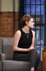 KRISTEN STEWART at Late Night with Seth Meyers 1501
