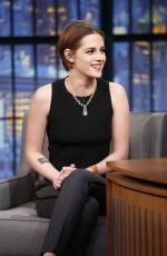 KRISTEN STEWART at Late Night with Seth Meyers 1501