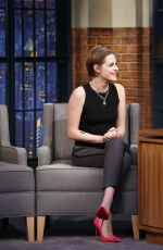 KRISTEN STEWART at Late Night with Seth Meyers 1501