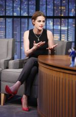 KRISTEN STEWART at Late Night with Seth Meyers 1501