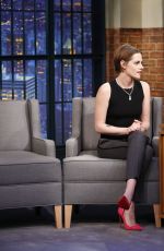 KRISTEN STEWART at Late Night with Seth Meyers 1501