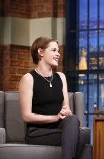 KRISTEN STEWART at Late Night with Seth Meyers 1501