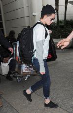 KRISTEN STEWART Back at LAX Airport in Los Angeles 2801