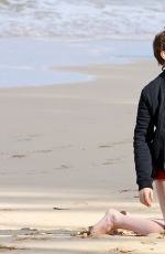 KRISTEN STEWART in Shorts on the Beach in Honolulu