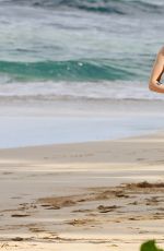 KRISTEN STEWART in Shorts on the Beach in Honolulu