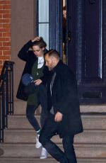 KRISTEN STEWART Visiting Julianne Moore in New York