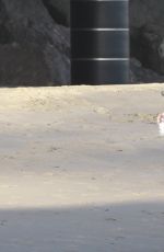 KRISTEN STEWART Walking Out at a Beach in Malibu