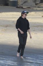 KRISTEN STEWART Walking Out at a Beach in Malibu