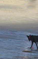 KRISTEN STEWART Walking Out at a Beach in Malibu