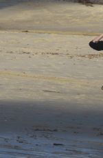 KRISTEN STEWART Walking Out at a Beach in Malibu