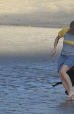 KRISTEN STEWART Walking Out at a Beach in Malibu