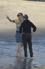 KRISTEN STEWART Walking Out at a Beach in Malibu