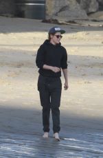 KRISTEN STEWART Walking Out at a Beach in Malibu