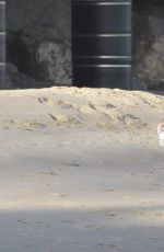 KRISTEN STEWART Walking Out at a Beach in Malibu