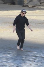 KRISTEN STEWART Walking Out at a Beach in Malibu