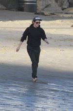 KRISTEN STEWART Walking Out at a Beach in Malibu