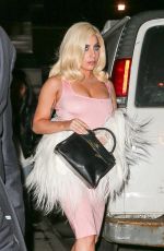 LADY GAGA Leaves a Bachelorette Party in New York