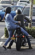 LANA DEL REY Out for Motorcycle Ride in Malibu
