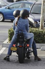 LANA DEL REY Out for Motorcycle Ride in Malibu