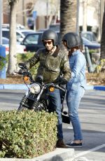 LANA DEL REY Out for Motorcycle Ride in Malibu