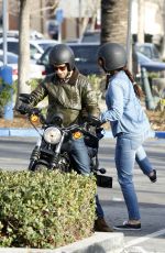 LANA DEL REY Out for Motorcycle Ride in Malibu