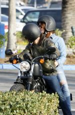 LANA DEL REY Out for Motorcycle Ride in Malibu