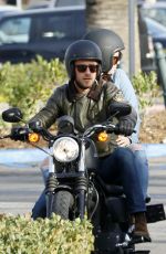 LANA DEL REY Out for Motorcycle Ride in Malibu