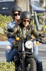 LANA DEL REY Out for Motorcycle Ride in Malibu