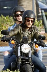LANA DEL REY Out for Motorcycle Ride in Malibu
